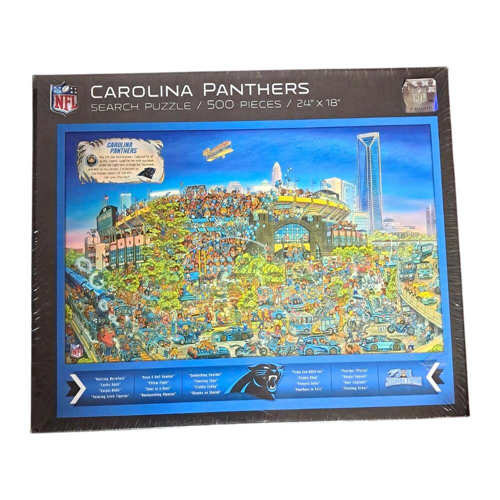 NFL Carolina Panthers Search & Find Puzzle 500 Pieces 24" x 18"